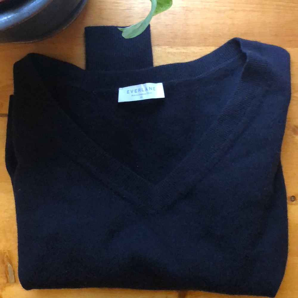 Everlane Cashmere Crop - Navy